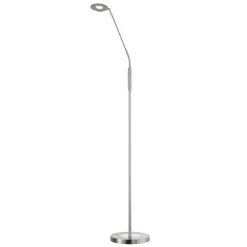 FISCHER & HONSEL Gulvlamper|Gulvlamper > LED-gulvlampe Dent, CCT, enkeltlys, nikkel