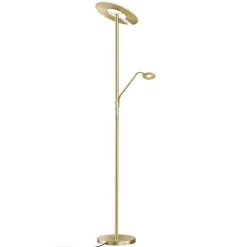 FISCHER & HONSEL Gang|Pendellamper > LED-gulvlampe Dent, messingfarvet, 180 cm, CCT, 2 lyskilder