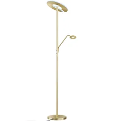 FISCHER & HONSEL Gang|Pendellamper > LED-gulvlampe Dent, messingfarvet, 180 cm, CCT, 2 lyskilder
