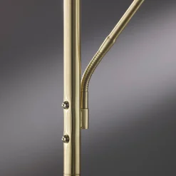 FISCHER & HONSEL Gang|Pendellamper > LED-gulvlampe Dent, messingfarvet, 180 cm, CCT, 2 lyskilder
