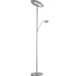 FISCHER & HONSEL Gang|Gulvlamper > LED-gulvlampe Dent, nikkelfarvet, 180 cm, CCT, 2 lyskilder