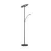 Gulvlamper ^ FISCHER & HONSEL LED-gulvlampe Dent, sandgrå, 180 cm, metal, CCT, 2 lyskilder, 100 W, 1000 lm,