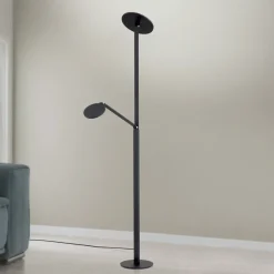 ORION Gulvlamper|Gulvlamper > LED-gulvlampe Fati, højde 181 cm, aluminium, læselampe, dæmper, CCT