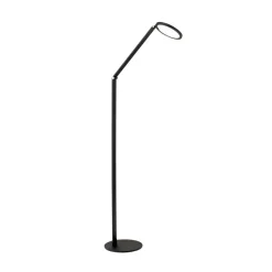 ORION Gulvlamper|Gulvlamper > LED-gulvlampe Fati, højde 136 cm, sort, aluminium, dæmper