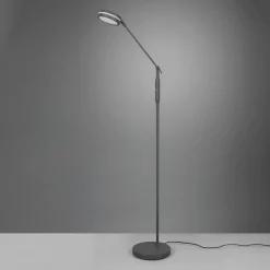Trio Lighting Gulvlamper|Gulvlamper > LED-gulvlampe Franklin, sensordæmper, antracit