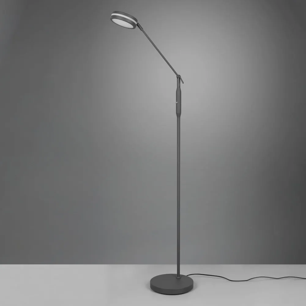 Trio Lighting Gulvlamper|Gulvlamper > LED-gulvlampe Franklin, sensordæmper, antracit