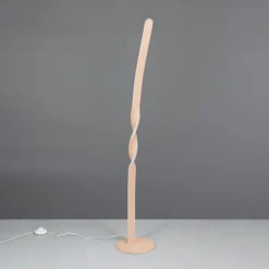 Gulvlamper ^ Reality Leuchten LED-gulvlampe Ginko, sand, metal, højde 110 cm