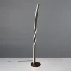 Reality Leuchten Gulvlamper|Gulvlamper > LED-gulvlampe Ginko, sort mat, metal, højde 110 cm
