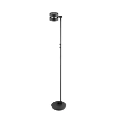 Brilliant Gulvlamper > LED-gulvlampe Glow-Sphere, højde 146 cm, sort, metal
