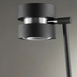 Brilliant Gulvlamper > LED-gulvlampe Glow-Sphere, højde 146 cm, sort, metal