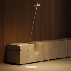 Sigor Gulvlamper > LED-gulvlampe Mahina, hvid, højde 130 cm, metal, CCT