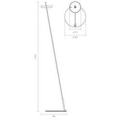 Sigor Gulvlamper > LED-gulvlampe Mahina, hvid, højde 130 cm, metal, CCT
