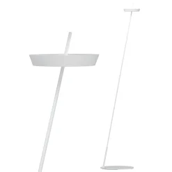 Sigor Gulvlamper > LED-gulvlampe Mahina, hvid, højde 130 cm, metal, CCT