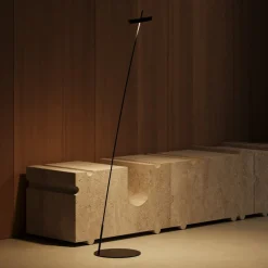 Sigor Gulvlamper > LED-gulvlampe Mahina, sort, højde 130 cm, metal, CCT