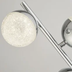 Searchlight Gulvlamper|Gulvlamper > LED-gulvlampe Marbles, kromfarvet, glas, 152 cm høj