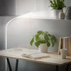 Briloner Arbejdsrum/Kontor|Gulvlamper > LED-gulvlampe Mura, hvid, højde 170 cm, metal, touch-dimmer