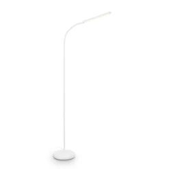 Briloner Arbejdsrum/Kontor|Gulvlamper > LED-gulvlampe Mura, hvid, højde 170 cm, metal, touch-dimmer