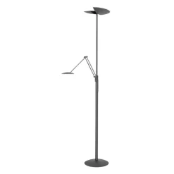 Gulvlamper|Gulvlamper ^ HighLight LED-gulvlampe New Sapporo, sort, 183 cm metal Dæmper CCT