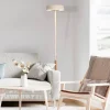 Mantra Iluminación Gulvlamper|Gulvlamper > LED-gulvlampe Noa II, touchdæmper, stål, hvid/træfarvet