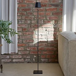 Sigor Terrassebelysning > LED-gulvlampe Nuindie IP54 120 cm rund USB-C sort