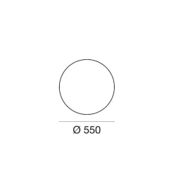 Linea Light Sokkellamper > LED-gulvlampe Oh!, Ø 55 cm, E27, polykarbonat, hvid