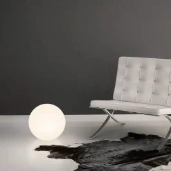 Linea Light Sokkellamper > LED-gulvlampe Oh!, Ø 38 cm, E27, polykarbonat, hvid