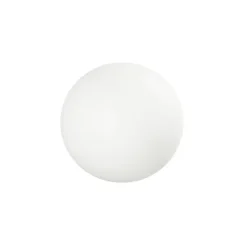 Sokkellamper ^ Linea Light LED-gulvlampe Oh!, Ø 28 cm, E27, polykarbonat, hvid