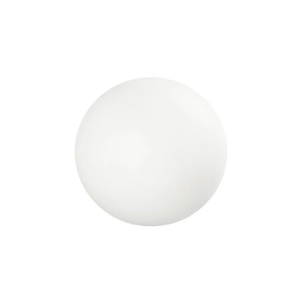 Sokkellamper ^ Linea Light LED-gulvlampe Oh!, Ø 28 cm, E27, polykarbonat, hvid