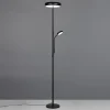 Reality Leuchten Gulvlamper > LED-gulvlampe Palermo, sort mat, fjernbetjening, hukommelse
