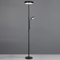 Reality Leuchten Gulvlamper > LED-gulvlampe Palermo, sort mat, fjernbetjening, hukommelse