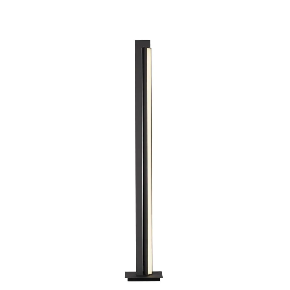 Gulvlamper ^ PURE LED-gulvlampe Lines, antracit, fjernbetjening, 140 cm