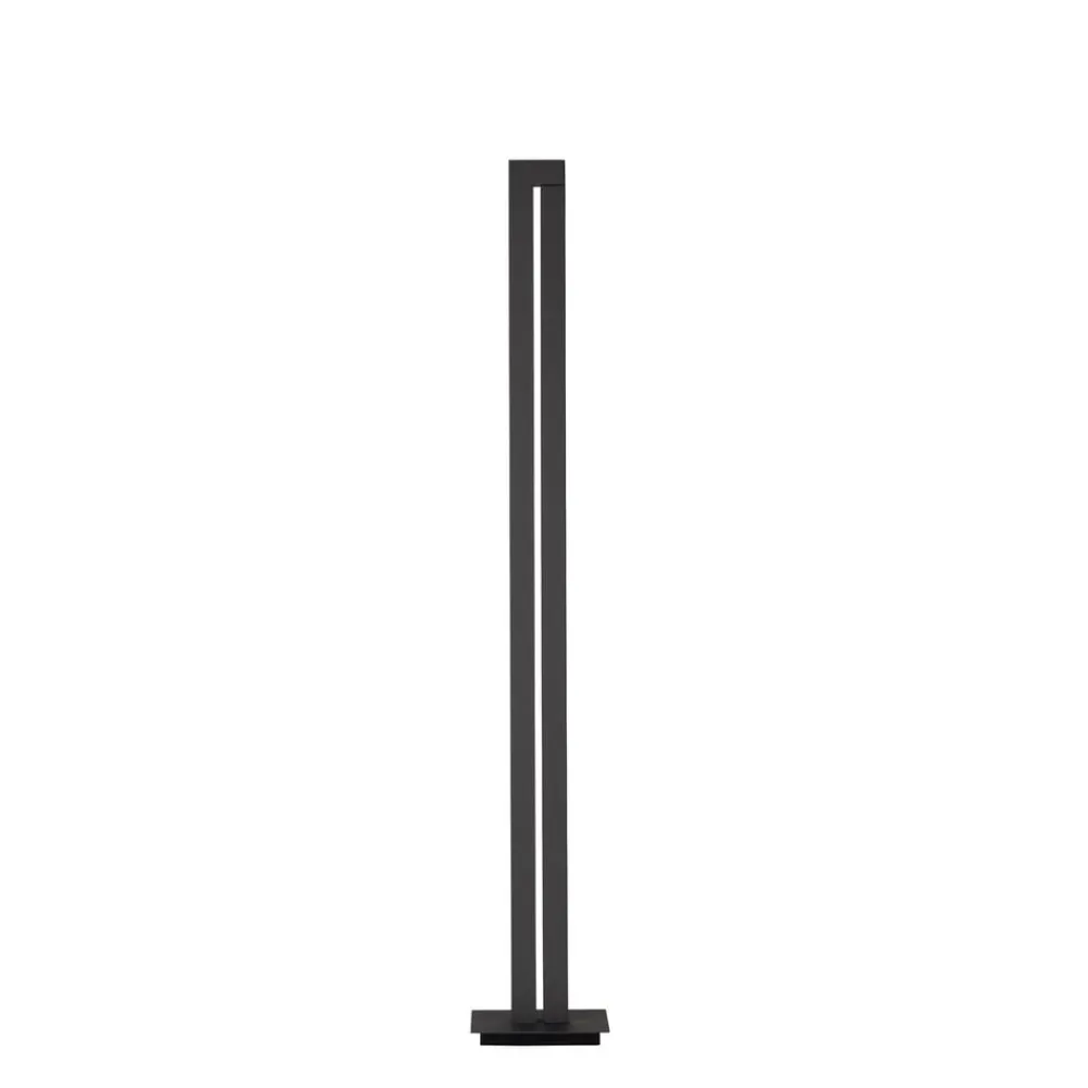 Gulvlamper ^ PURE LED-gulvlampe Lines, antracit, fjernbetjening, 140 cm