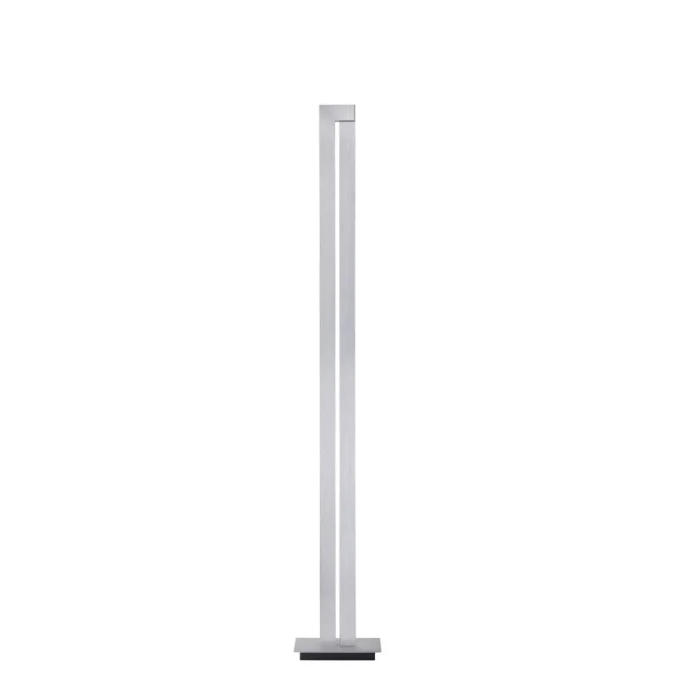 PURE Gulvlamper > LED-gulvlampe Lines, sølv, fjernbetjening, 140 cm
