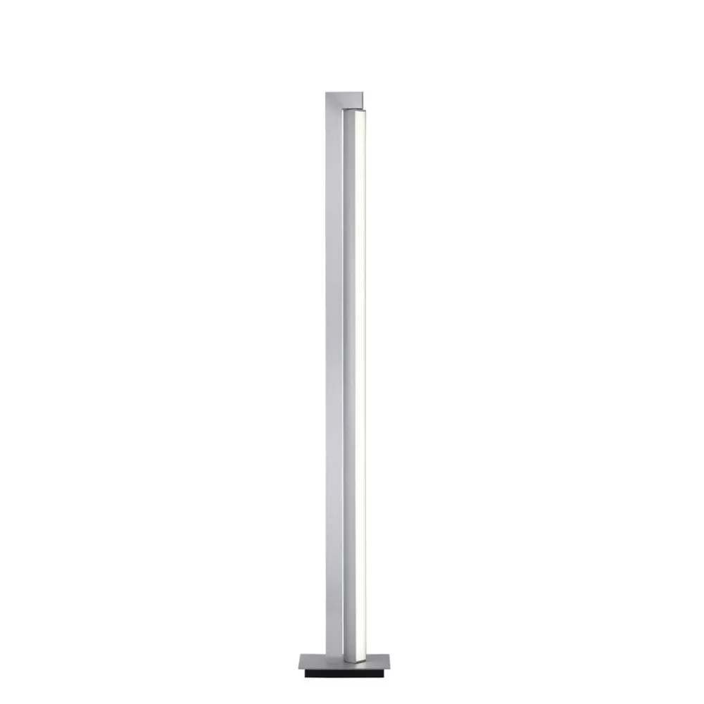 PURE Gulvlamper > LED-gulvlampe Lines, sølv, fjernbetjening, 140 cm