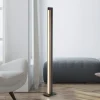 PURE Gulvlamper|Gulvlamper > LED-gulvlampe Lines, sort, træ, fjernbetjening, 140 cm