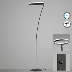 FISCHER & HONSEL Gulvlamper > LED-gulvlampe Sirko, sandfarvet, højde 177 cm, metal, CCT
