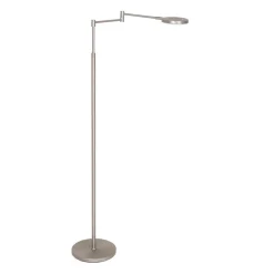 Steinhauer Gulvlamper|Gulvlamper > LED-gulvlampe Soleil, stålfarvet, metal, dæmper