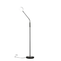 Gulvlamper|Gulvlamper ^ FISCHER & HONSEL LED-gulvlampe Sorento, sandgrå, højde 138 cm, CCT dæmpbar