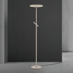 ORION Gulvlamper|Gulvlamper > LED-gulvlampe Teide, khaki, metal, læselampe, dæmper