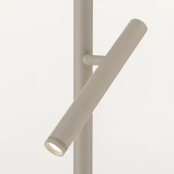 ORION Gulvlamper|Gulvlamper > LED-gulvlampe Teide, khaki, metal, læselampe, dæmper