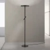 ORION Gulvlamper > LED-gulvlampe Teide, sort, metal, læselampe, dæmper