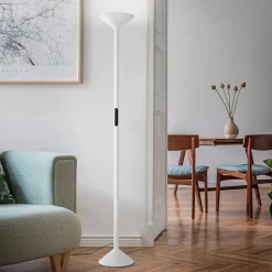 Fabas Luce Gulvlamper > LED-gulvlampe Tratto, hvid, metal, CCT, dæmpbar