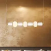 Eko-Light Pendellamper > LED-hængelampe Caro, glas transparent/opal, længde 110 cm