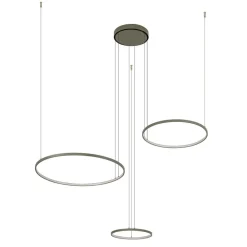 Nowodvorski Lighting Pendellamper > LED-hængelampe CIRCOLO, olivgrøn, Ø 30/45/60 cm, 3 lyskilder