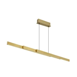 Pendellamper ^ Globo LED-hængelampe Ethan, messingfarvet, 150 cm, udtrækkelig