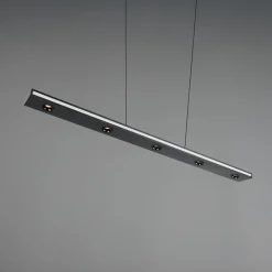 Trio Lighting Arbejdsrum/Kontor|Pendellamper > LED-hængelampe Graham, sort, metal, op/ned, CCT, dæmper