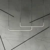 Pendellamper ^ Milagro Lighting LED-hængelampe Horizon, metal, sort, 4.000 K