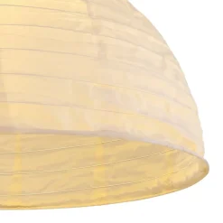 Dekorationsbelysning|Solcellelamper ^ Globo LED-hængelampe 33982, hvid, hør, plast