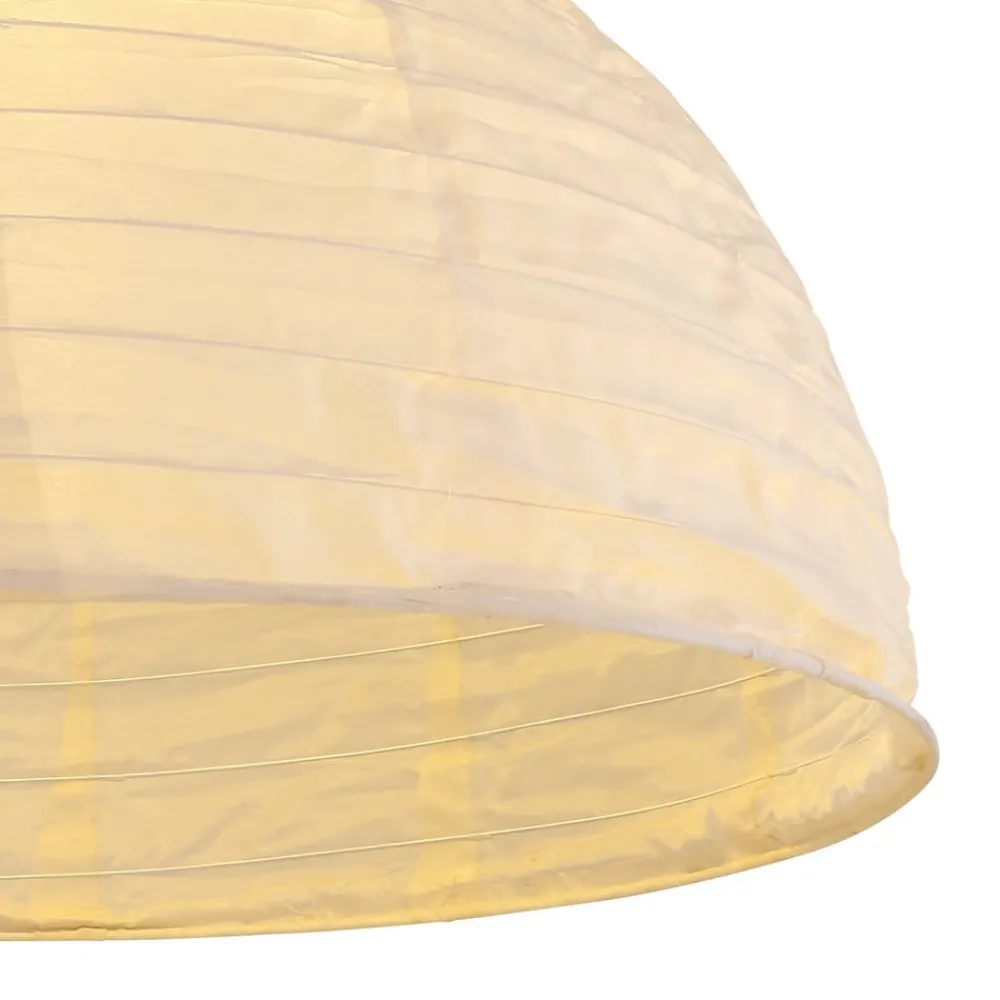 Dekorationsbelysning|Solcellelamper ^ Globo LED-hængelampe 33982, hvid, hør, plast