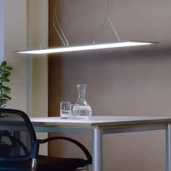 Arbejdsrum/Kontor ^ Deko-Light 3422 LED-hængelampe, kantet, Dip-Switch, aluminium